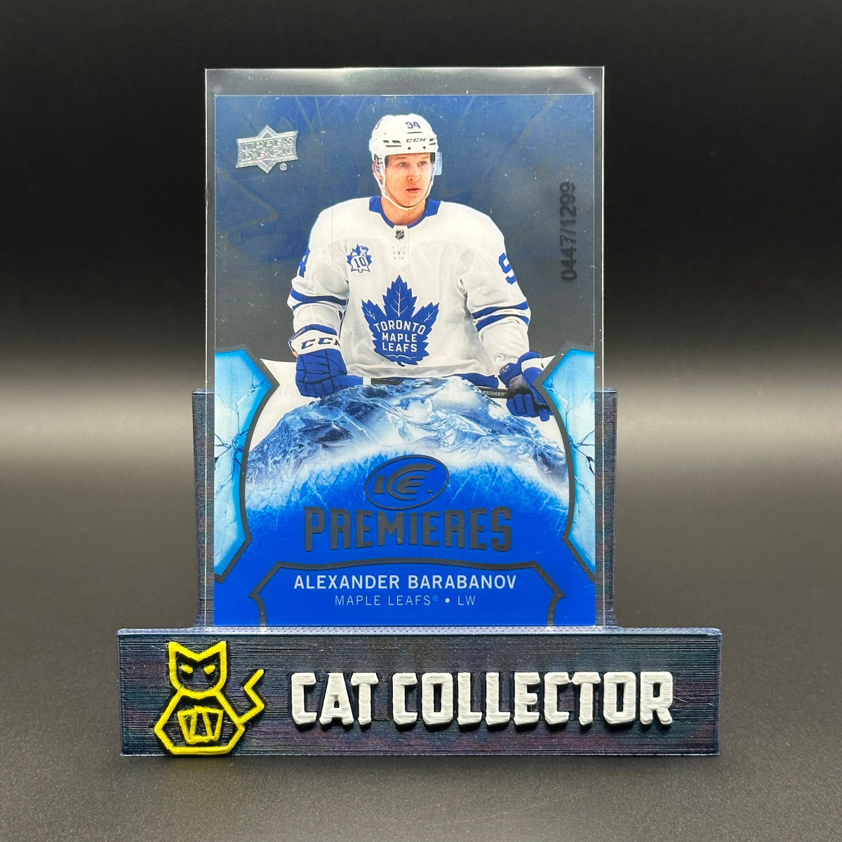 2020-21 UD Ice ALEXANDER BARABANOV #128 Premieres /1299 Rookie RC