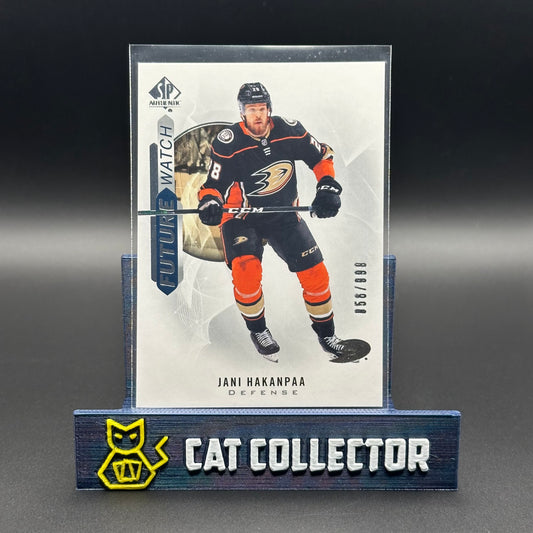 2020-21 UD SP Authentic JANI HAKANPAA #150 Future Watch RC /999