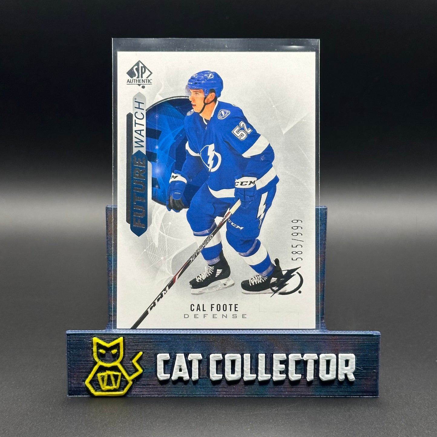 2020-21 UD SP Authentic CAL FOOTE #201 Future Watch RC /999