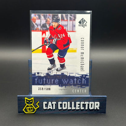 2020-21 UD SP Authentic CONNOR McMICHAEL #RFW-18 2000-01 Retro Future Watch RC /500