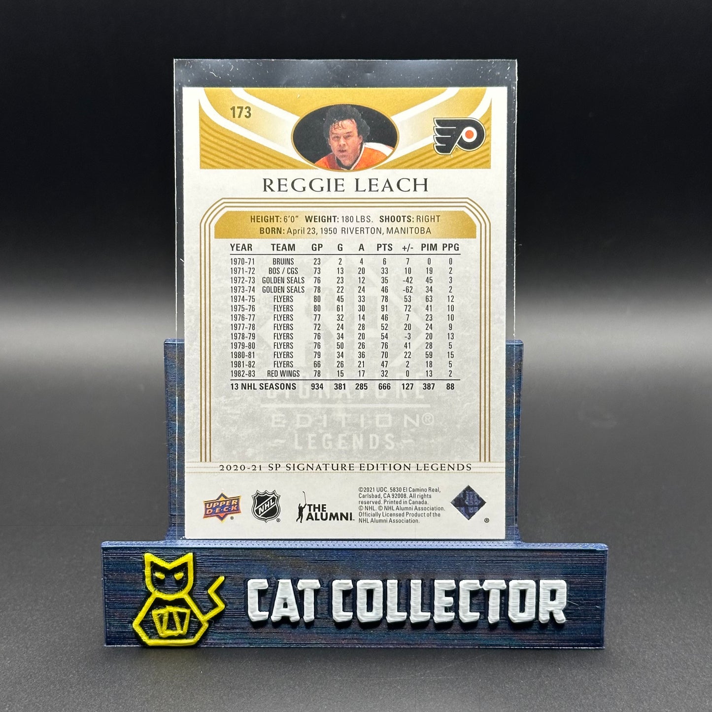 2020-21 UD SP Signature Editions Legends REGGIE LEACH #173 Gold Foil