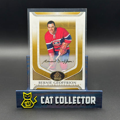 2020-21 UD SP Signature Editions Legends BERNIE GEOFFRION #35 Gold Foil