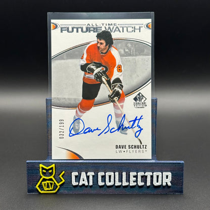 2020-21 UD SP Signature Editions Legends DAVE SCHULTZ #382 All-Time Future Watch Auto /199