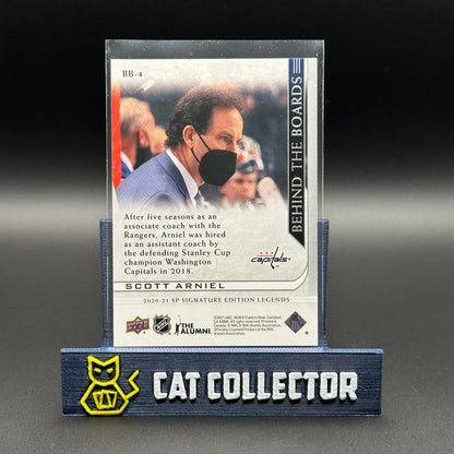 2020-21 UD SP Signature Editions Legends SCOTT ARNIEL #BB-4 Behind the Boards