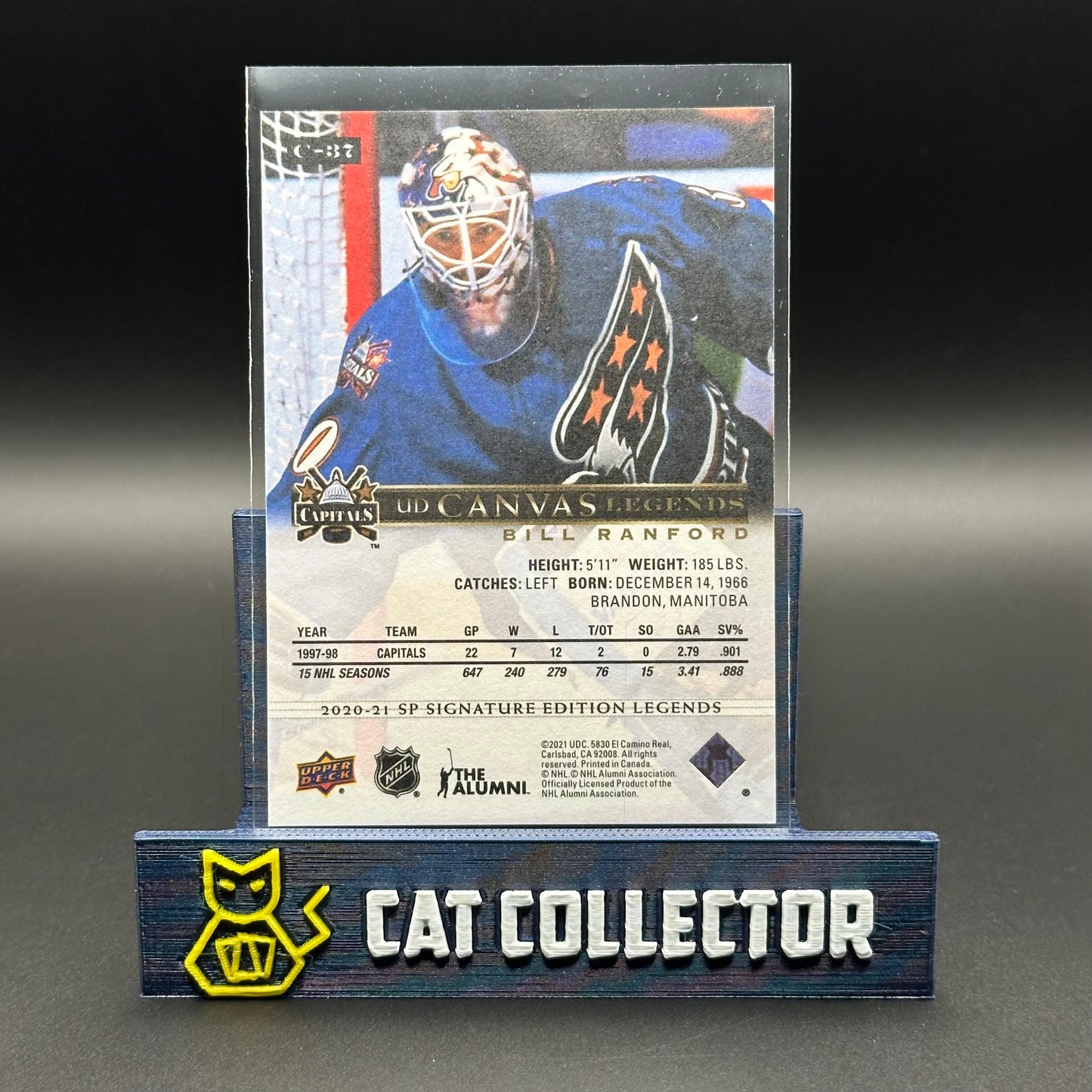 2020-21 UD SP Signature Editions Legends BILL RANFORD #C-37 UD Canvas Legends