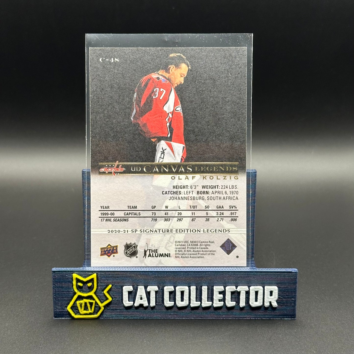2020-21 UD SP Signature Editions Legends OLAF KOLZIG #C-48 UD Canvas Legends