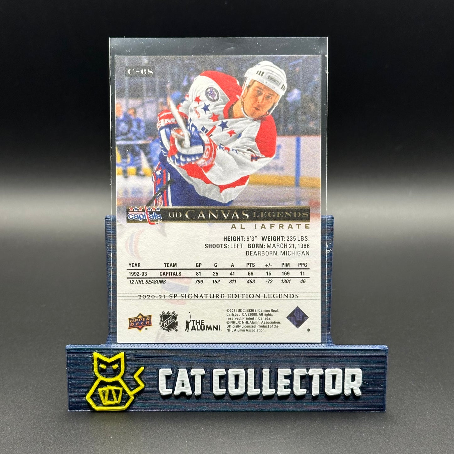 2020-21 UD SP Signature Editions Legends AL IAFRATE #C-68 UD Canvas Legends