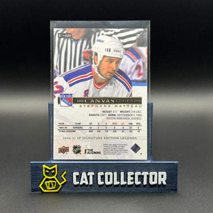 2020-21 UD SP Signature Editions Legends STEPHANE MATTEAU #C-69 UD Canvas Legends