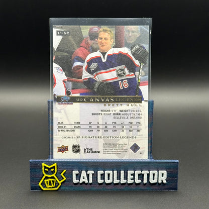 2020-21 UD SP Signature Editions Legends BRETT HULL #C-87 UD Canvas Legends
