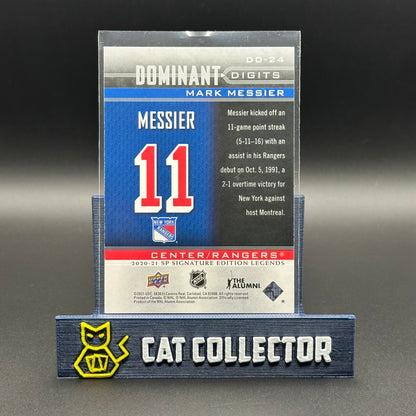 2020-21 UD SP Signature Editions Legends MARK MESSIER #DD-24 Dominant Digits