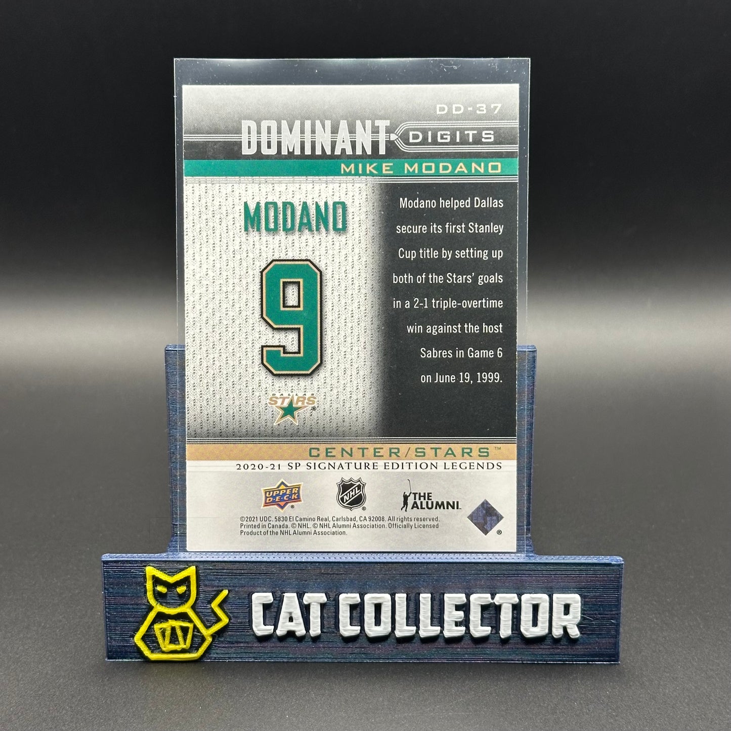 2020-21 UD SP Signature Editions Legends MIKE MODANO #DD-37 Dominant Digits