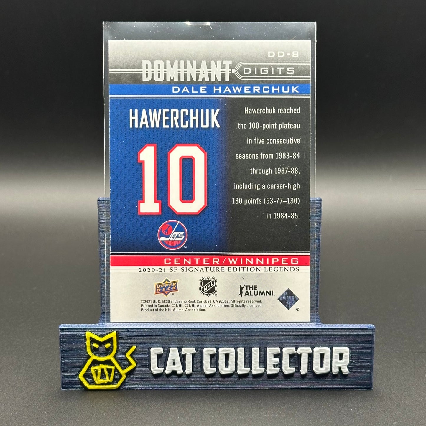 2020-21 UD SP Signature Editions Legends DALE HAWERCHUK #DD-8 Dominant Digits