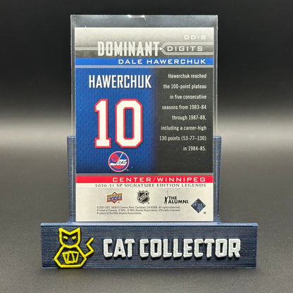 2020-21 UD SP Signature Editions Legends DALE HAWERCHUK #DD-8 Dominant Digits
