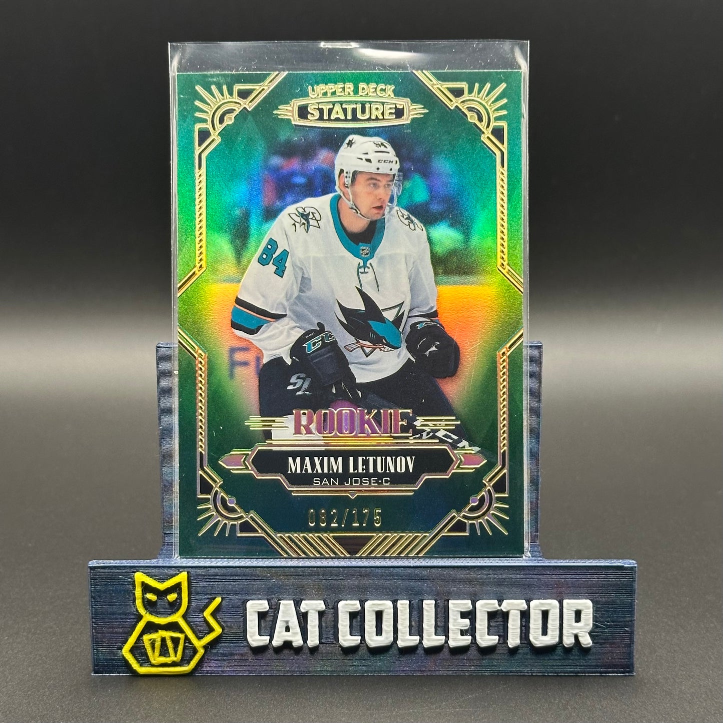 2020-21 UD Stature MAXIM LETUNOV #176 Green Rookie RC /175