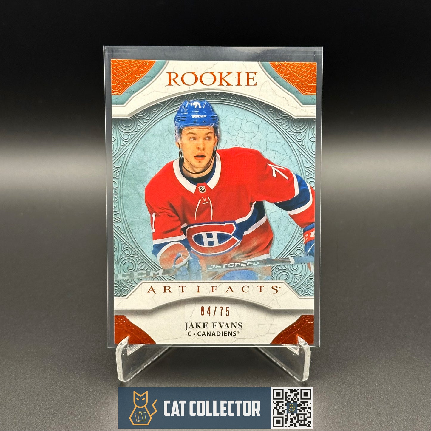 2020-21 Upper Deck Artifacts JAKE EVANS #167 Autumn Rookie RC /75