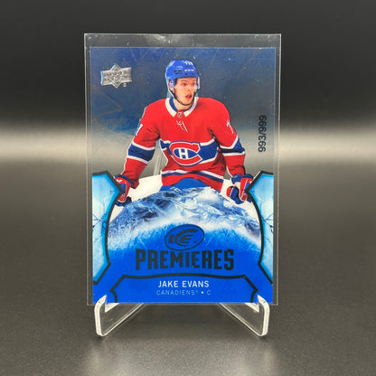2020-21 Upper Deck Ice JAKE EVANS #141 Ice Premieres RC /999