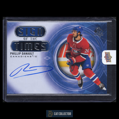 2020-21 Upper Deck SP Authentic PHILLIP DANAULT #SOTT-PD Sign of the times Auto