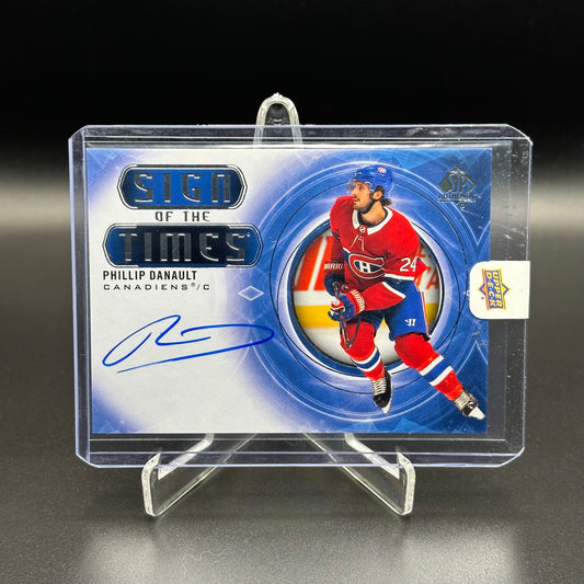 2020-21 Upper Deck SP Authentic PHILLIP DANAULT #SOTT-PD Sign of the times Auto