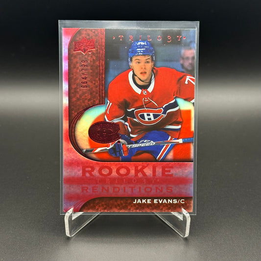 2020-21 Upper Deck Trilogy JAKE EVANS #RR-15 Red RC /799 Montreal Canadiens