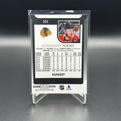 2021-22 O-Pee-Chee Platinum JONATHAN TOEWS #101 Sunset