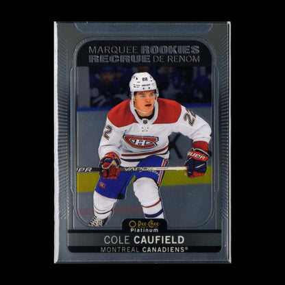 2021-22 O-Pee-Chee Platinum COLE CAUFIELD #201 Marquee Rookie RC