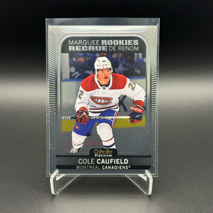 2021-22 O-Pee-Chee Platinum COLE CAUFIELD #201 Marquee Rookie RC