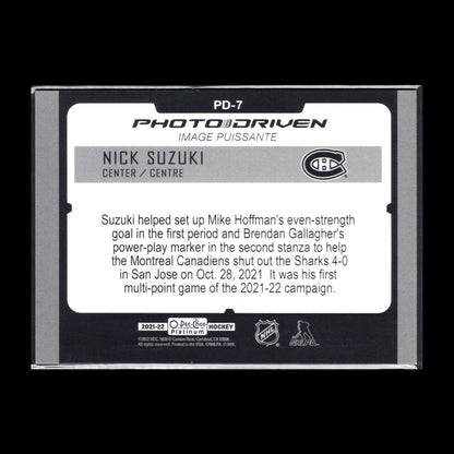 2021-22 O-Pee-Chee Platinum NICK SUZUKI #PD-7 Photo Driven