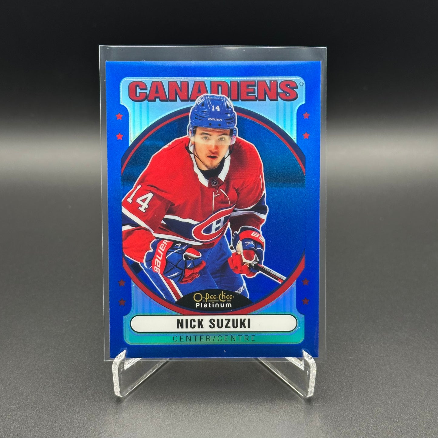 2021-22 O-Pee-Chee Platinum NICK SUZUKI #R-16 Retro Blue Rainbow /199