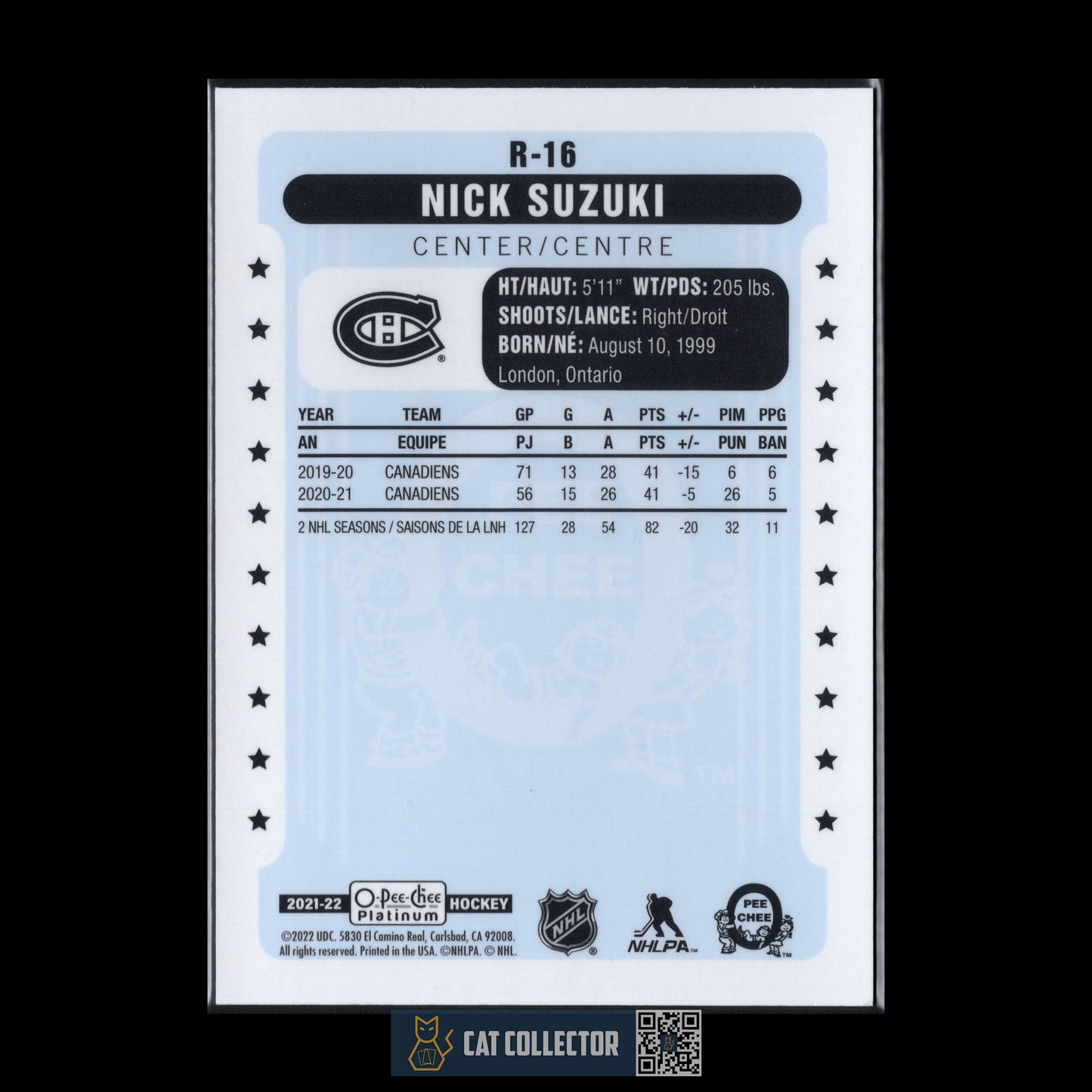 2021-22 O-Pee-Chee Platinum NICK SUZUKI #R-16 Retro