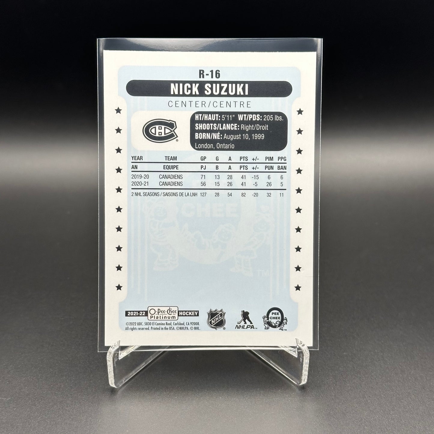 2021-22 O-Pee-Chee Platinum NICK SUZUKI #R-16 Retro