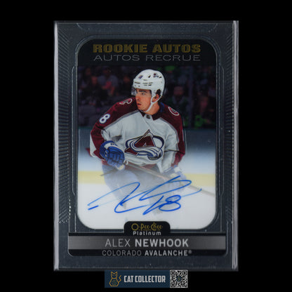 2020-21 O-Pee-Chee Platinum ALEX NEWHOOK #R-AN Rookie Auto RC