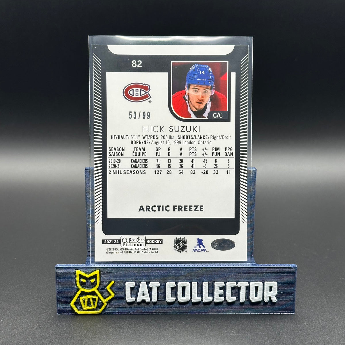 2021-22 O-Pee-Chee Platinum NICK SUZUKI #82 Arctic Freeze /99