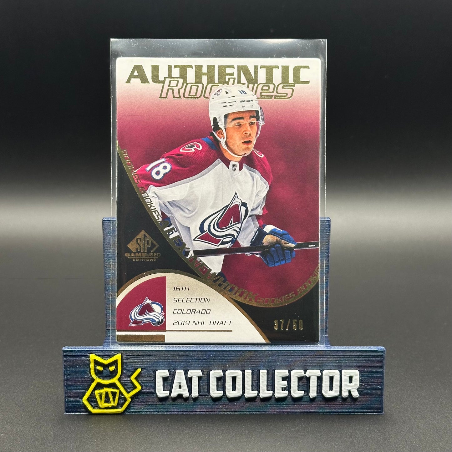 2021-22 UD SP Game Used ALEX NEWHOOK #RC-12 Retro Gold /50