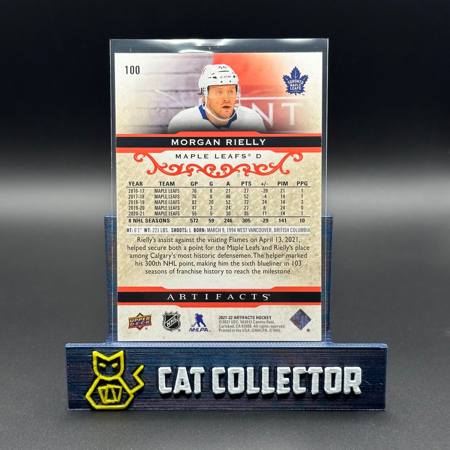 2021-22 UD Artifacts MORGAN RIELLY #100 Ruby /499