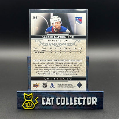 2021-22 UD Artifacts ALEXIS LAFRENIERE #106 Stars /599