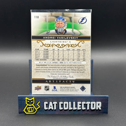 2021-22 UD Artifacts ANDREI VASILEVSKIY #110 Royal Blue /199 Jersey