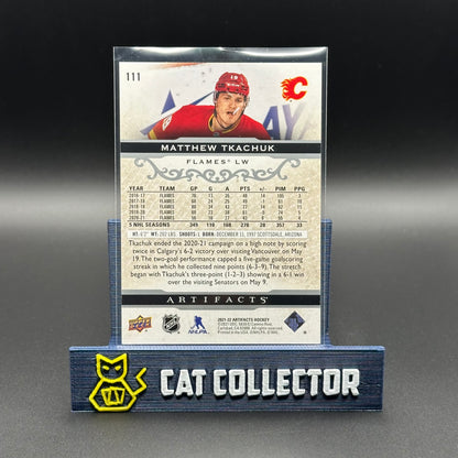 2021-22 UD Artifacts MATTHEW TKACHUK #111 Silver Spectrum /299