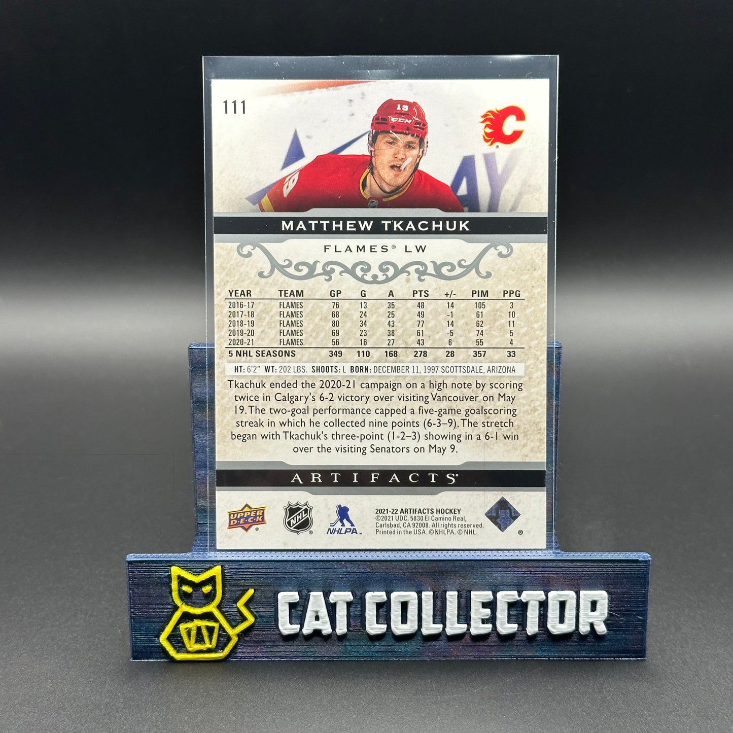 2021-22 UD Artifacts MATTHEW TKACHUK #111 Stars /599