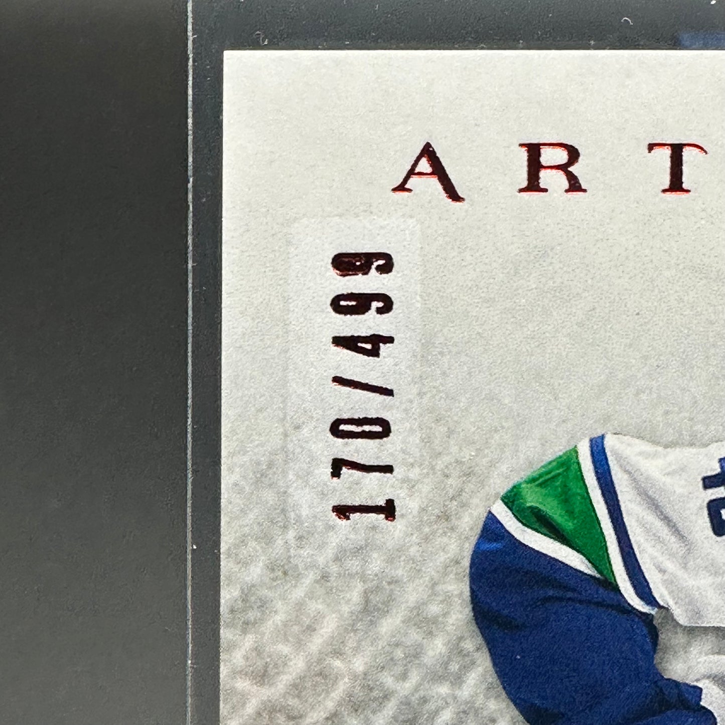 2021-22 UD Artifacts QUINN HUGHES #119 Ruby /499