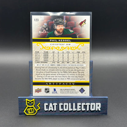 2021-22 UD Artifacts PHIL KESSEL #123 Yellow /50