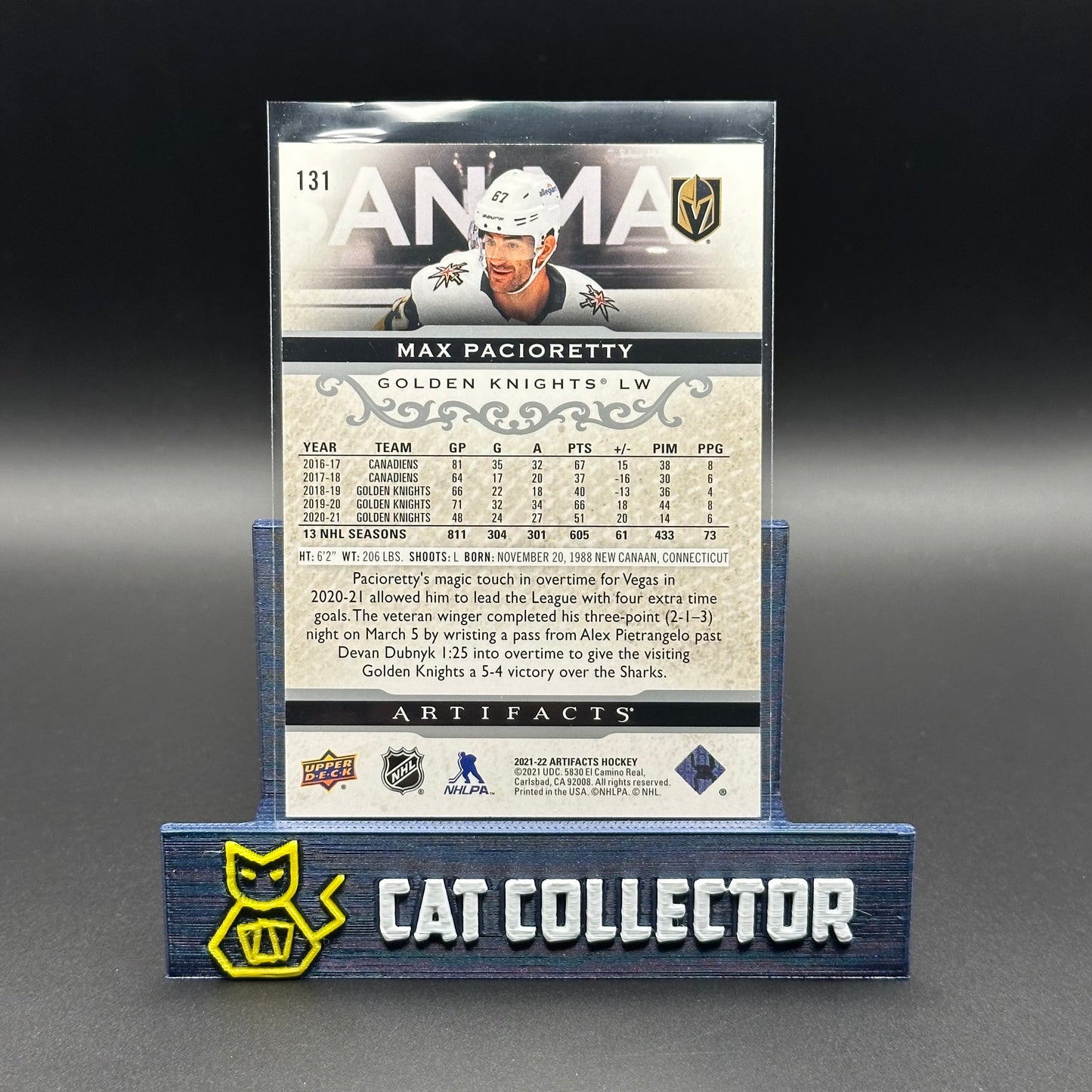 2021-22 UD Artifacts MAX PACIORETTY #131 Stars /599