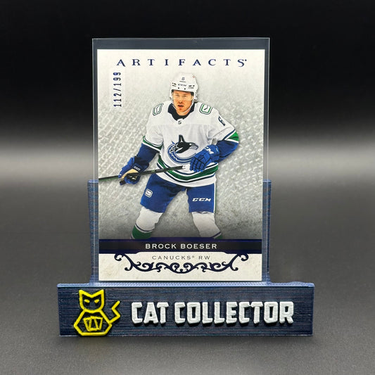 2021-22 UD Artifacts BROCK BOESER #144 Royal Blue /199