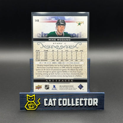 2021-22 UD Artifacts MIKE MODANO #148 Legends Silver Spectrum /299