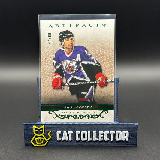 2021-22 UD Artifacts PAUL COFFEY #160 Legends Emerald /99