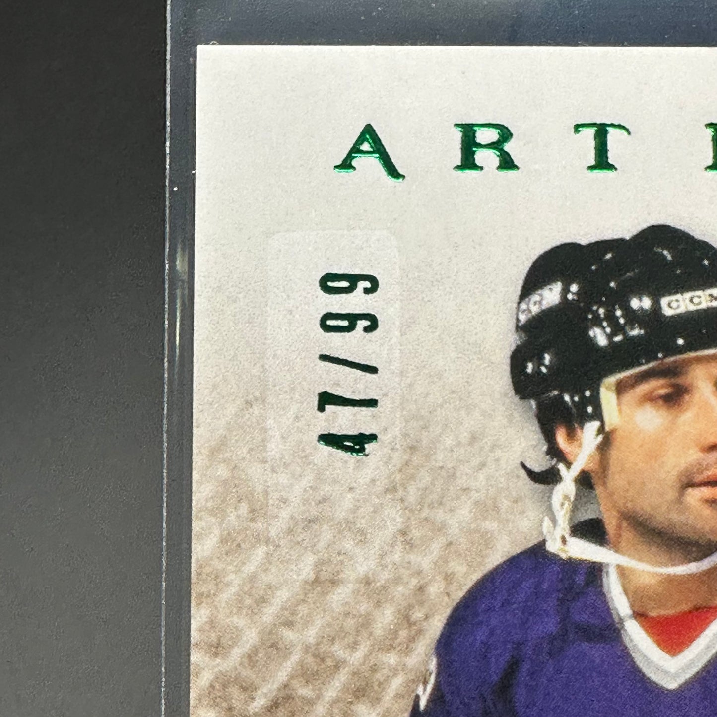 2021-22 UD Artifacts PAUL COFFEY #160 Legends Emerald /99