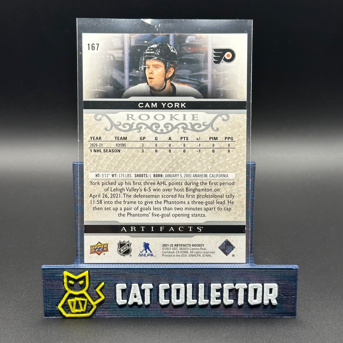 2021-22 UD Artifacts CAM YORK #167 Rookie /999