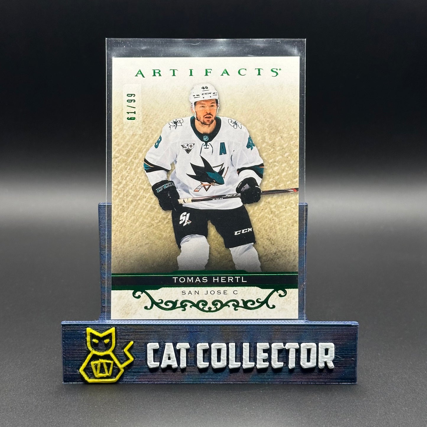 2021-22 UD Artifacts TOMAS HERTL #35 Emerald /99
