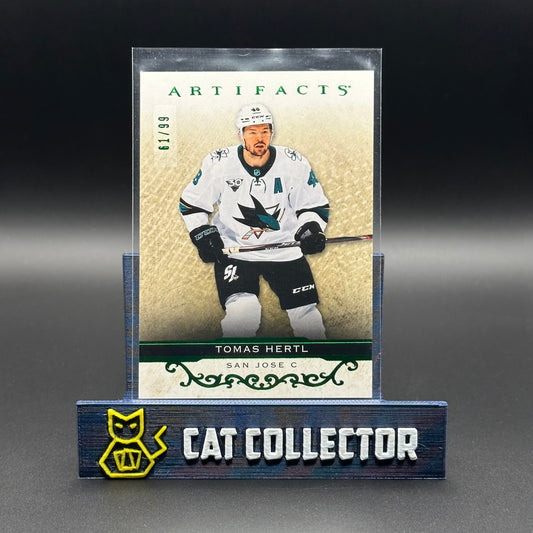 2021-22 UD Artifacts TOMAS HERTL #35 Emerald /99
