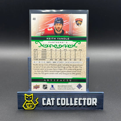 2021-22 UD Artifacts KEITH YANDLE #48 Emerald /99