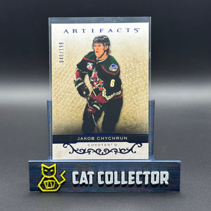 2021-22 UD Artifacts JAKOB CHYCHRUN #6 Royal Blue /199